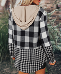 Plaid Hooded Shacket