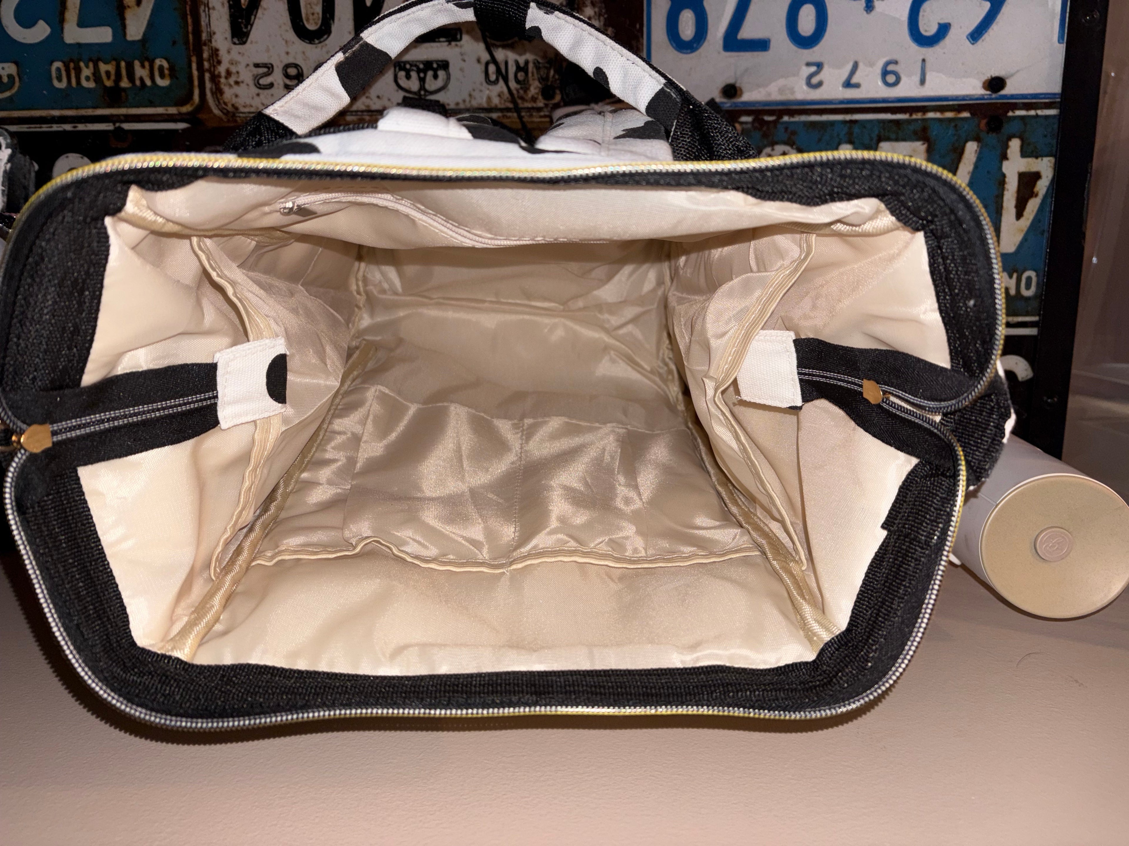 Cow Print Backpack