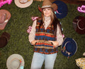 Retro Sherpa Aztec Vest