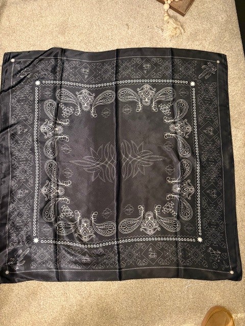 Black Boot Stitch Wild Rag