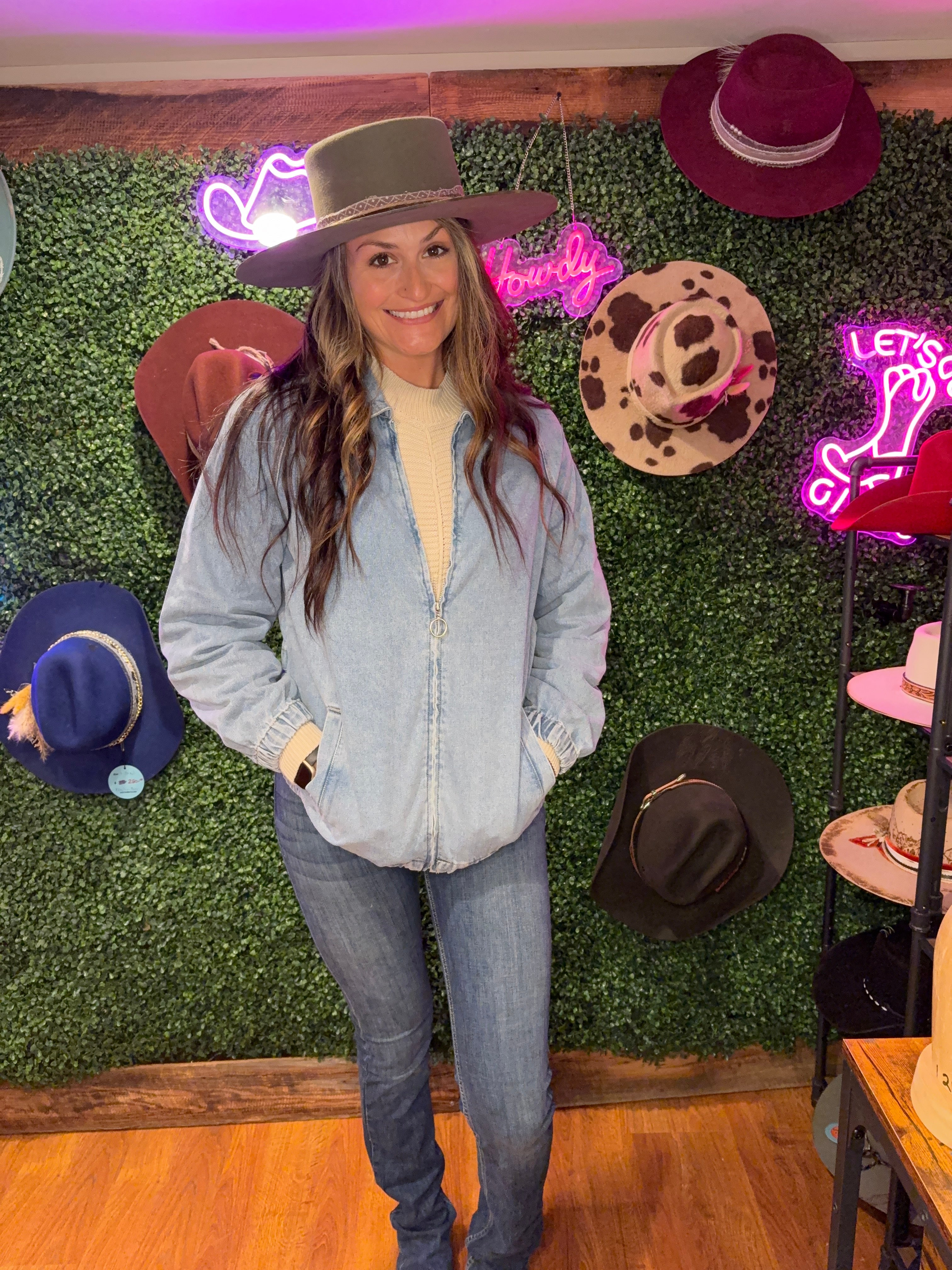 Denim Bomber Jacket