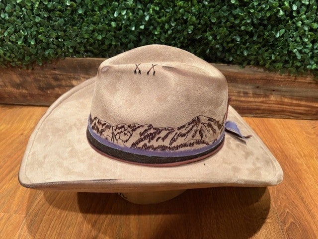 Faux Suede Cowboy Hat