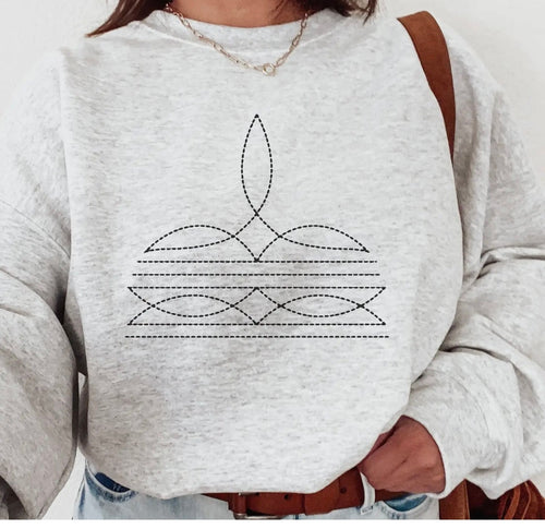 Boot Stitch Crewneck Sweatshirt
