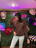 Branded Cowboy Crew Chocolate Brown
