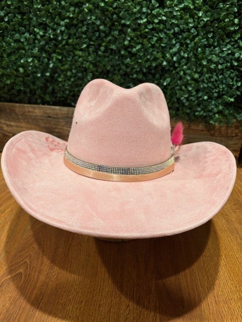 Faux Suede Cowboy Hat