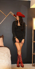 Fabulous in Fringe Stone Washed Dress