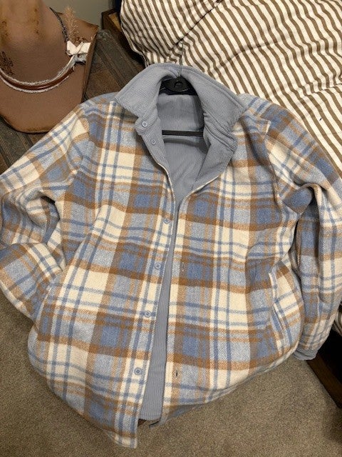 Reversible Plaid Shacket