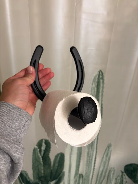 Horseshoe Toilet Paper Holder