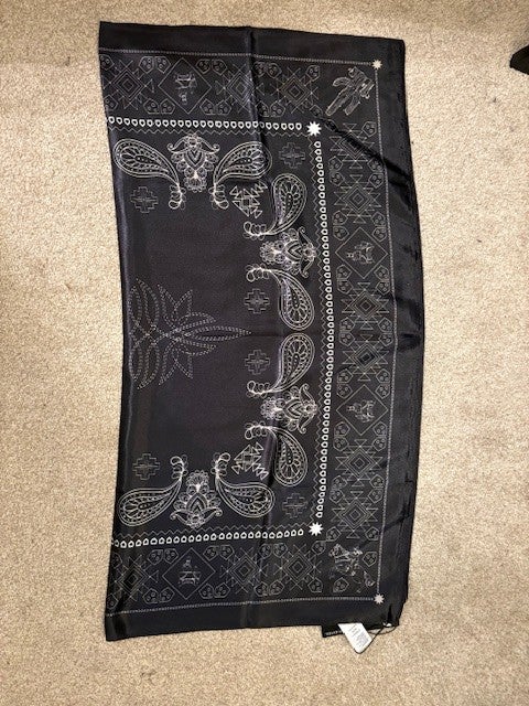 Black Boot Stitch Wild Rag