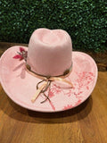 Faux Suede Cowboy Hat