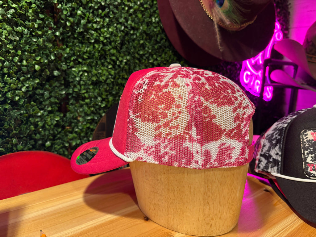 Eat Beef Hot Pink Trucker Hat