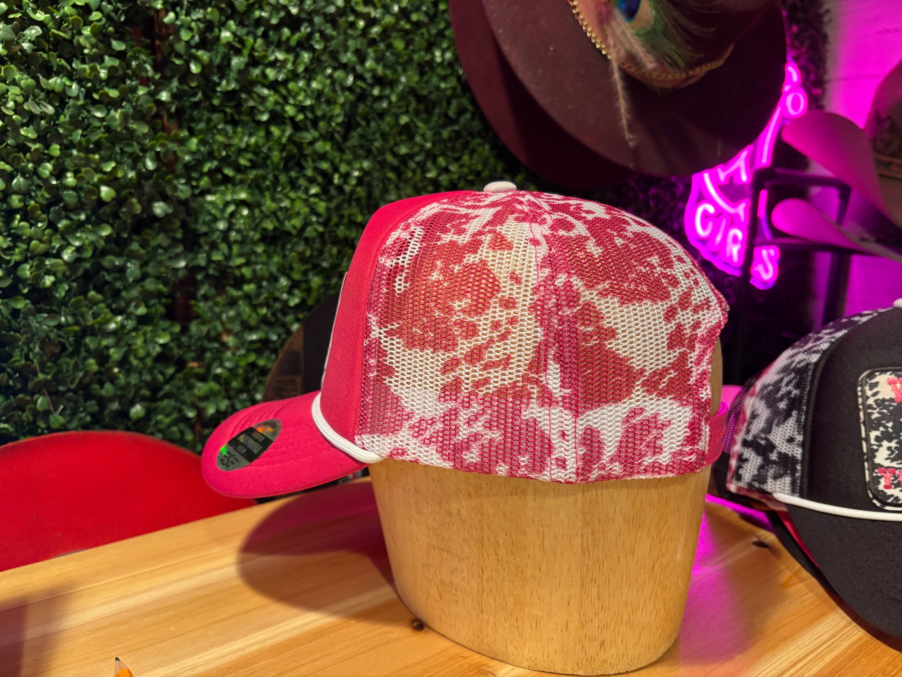 Eat Beef Hot Pink Trucker Hat