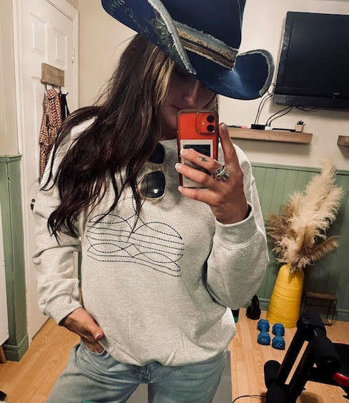 Boot Stitch Crewneck Sweatshirt