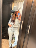 Colour Block Denim Shirt