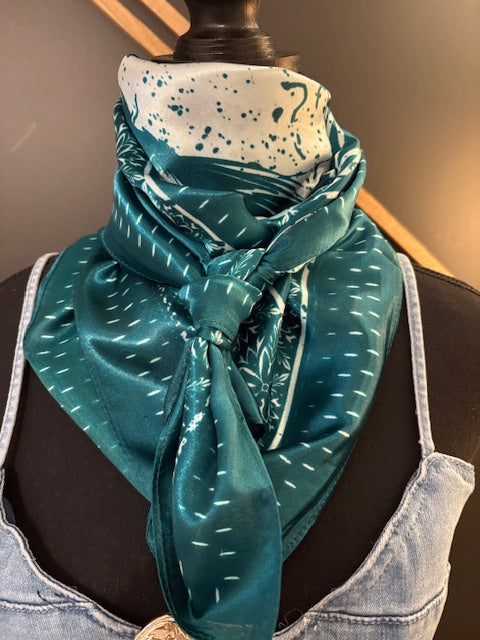 Teal Desert Code Wild Rag
